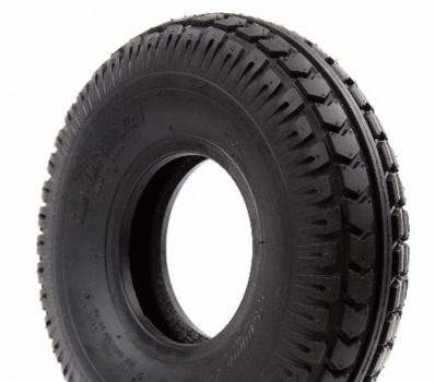 New 330x100 (4.00-5) Black Chevron Pneumatic Tyre For Mobility Scooter