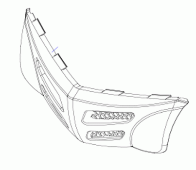 New Front Bumper For A Heartway Royale Aviator PF7 HW002 Scooter