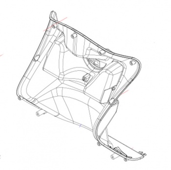 New Front Inside Faring Plastic For Heartway Royale 3 HW001 Scooter