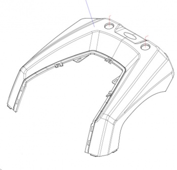 New Rear Main Fender For A Heartway Royale 3 HW001 Scooter