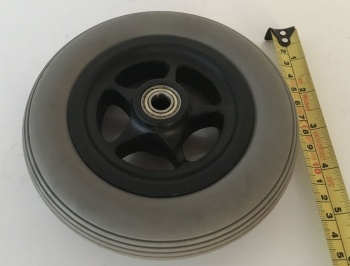 Used 15cm Dia FR Solid Wheel Assembly For A CareCo Mobility Scooter B1214