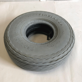 Used 260 x 85 300-4 Pneumatic Tyre & Tube For A Mobility Scooter BM129