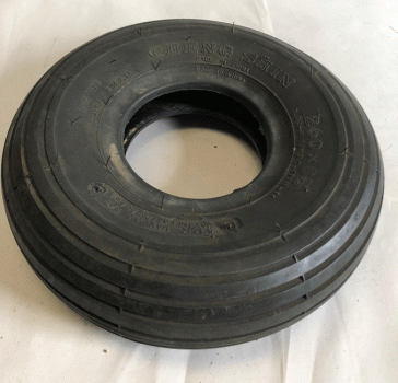 Used 260 x 85 300-4 Pneumatic Tyre For A Mobility Scooter BM128