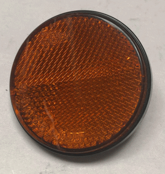 Used Orange Bolt On Round Reflector For Mobility Scooter LK068