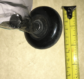 Used Rear Stabiliser Wheel For A Mobility Scooter B3559