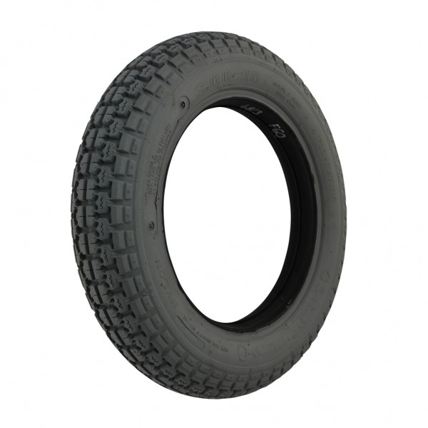 New 3.00-10 Grey Solid Block Tyre Tire For A Pride Jazzy Powerchair