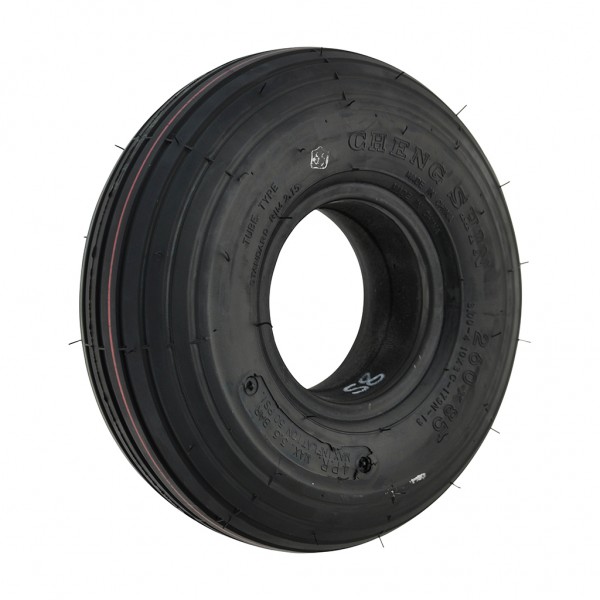 New 3.00-4 Black Solid Ribbed 68mm Tyre Tire For A Mobility Scooter