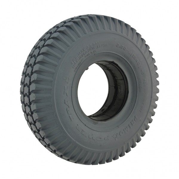 New 3.00-4 Grey Solid Block 72mm Tyre Tire For A Mobility Scooter