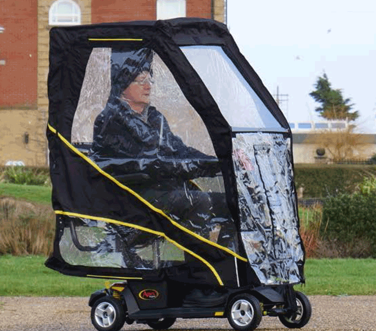 New Universal-Fit Waterproof Canopy For A Mobility Scooter
