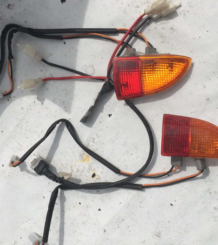 Used Brake & Indicator Blinker Lens For A JJS Mobility Scooter T2277