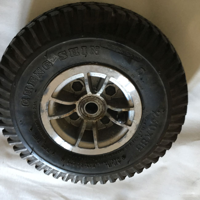 Used Front Wheel 260x85 For An Invacare Auriga Mobility Scooter S1452