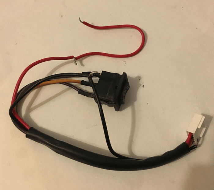 Used Light Switch & Loom For A JJS Mobility Scooter V5935