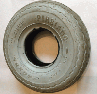Used 260 x 85 300-4 Pneumatic Tyre For A Mobility Scooter V5912