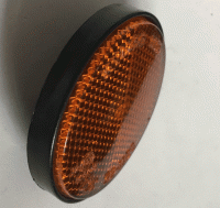 Used Orange Bolt On Round Reflector For Mobility Scooter V6217