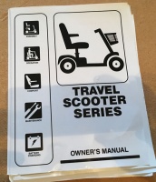Used Owners Manual For A Pride Go Go Mobility Scooter T05