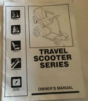 Used Owners Manual For A Rascal Mobility Scooter S6158