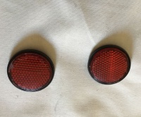 Used Pair of Orange Bolt On Round Reflectors Pride GoGo Scooter T218