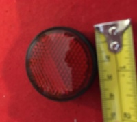 Used Red Bolt On Round Reflector For Mobility Scooter T681