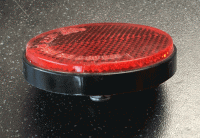 Used Red Bolt On Round Reflector For Mobility Scooter V322